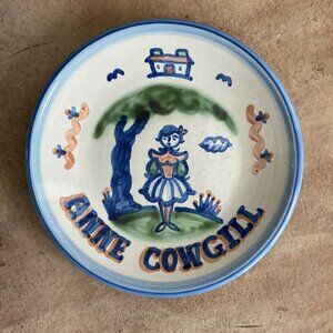 Vintage M.A. Hadley Stoneware 9" Plate